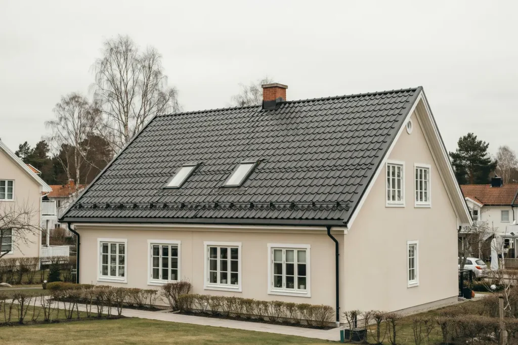 oml ggning av betongpannetak med ny underlagspapp i flemingsberg huddinge